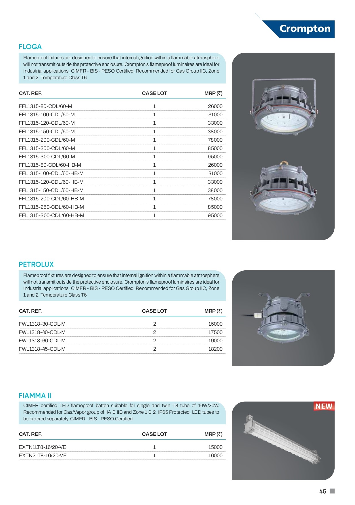 Crompton Flame Proof Lighting